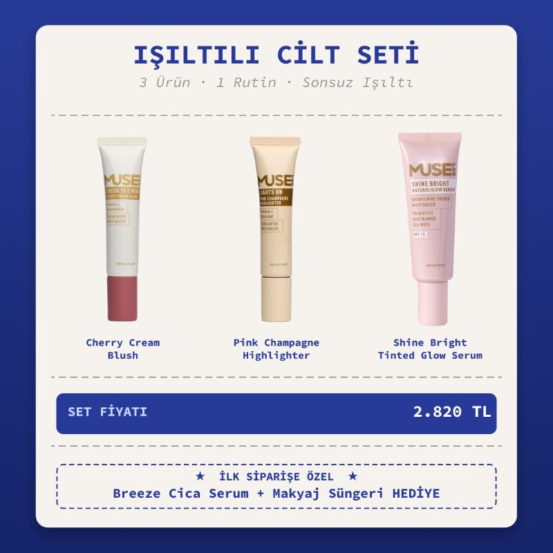 Muse Lab — glow skin set navy card