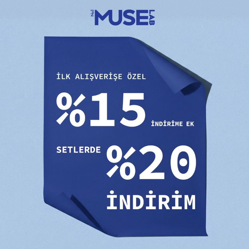 Muse Lab — first order discount fold banner