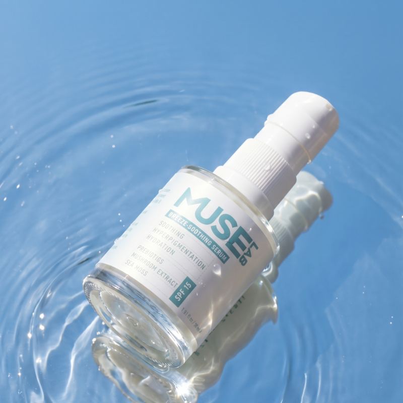 Muse Lab — cream jar floating in pool